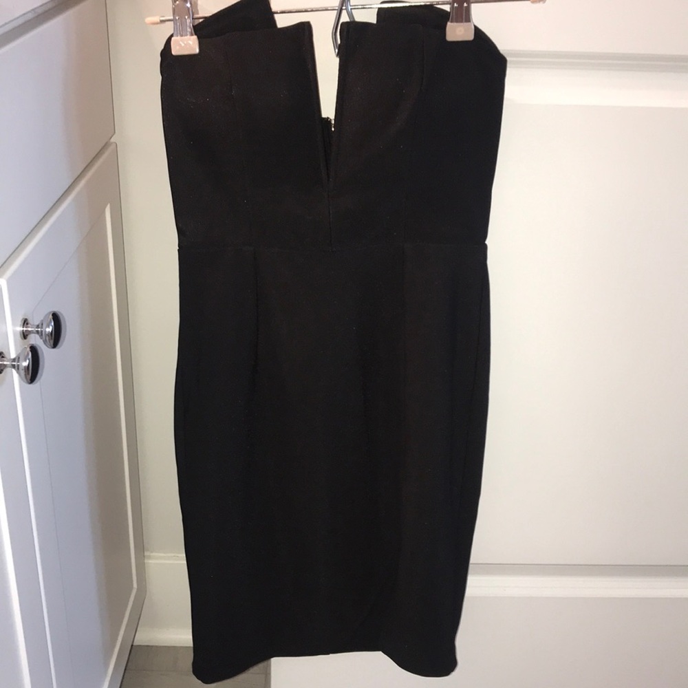 Black mini bodycon dress